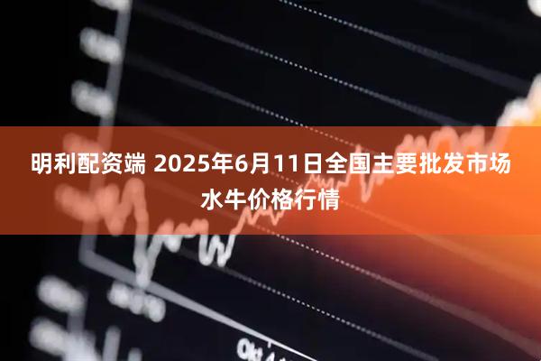 明利配资端 2025年6月11日全国主要批发市场水牛价格行情